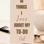 My to-do list gives my mind the freedom to not have so many things on it and helps me in being efficient and orderly at getting tasks done. #todolist #dailychores @thankfulhomemaker