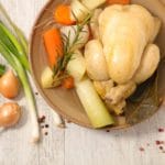 My simple recipe for making chicken broth in the crock pot. Either with cooking your own chicken or using a store bought rotisserie chicken. @mferrell