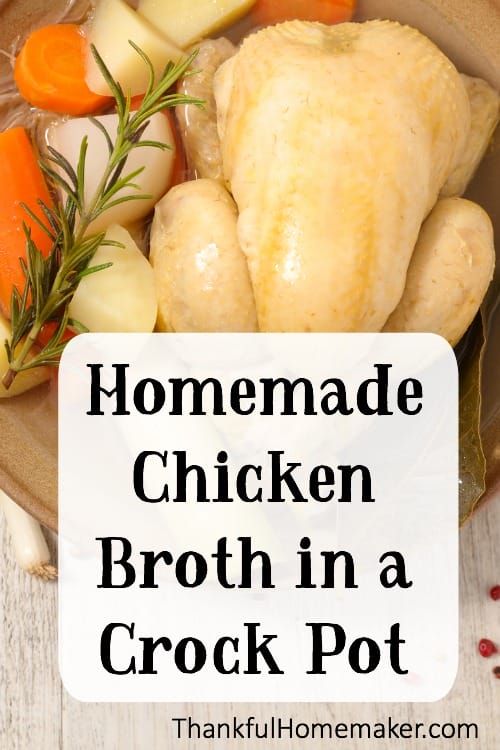 Super simple recipe to make homemade broth in your Crock Pot. @mferrell