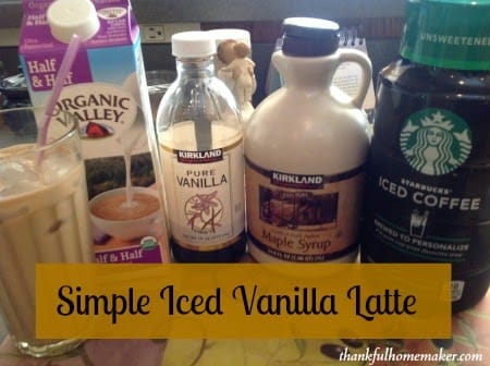 Simple Iced Vanilla Latte