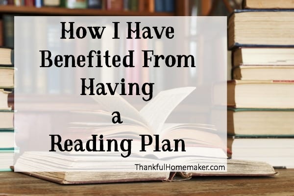 How I Have Benefited From Having A Reading Plan