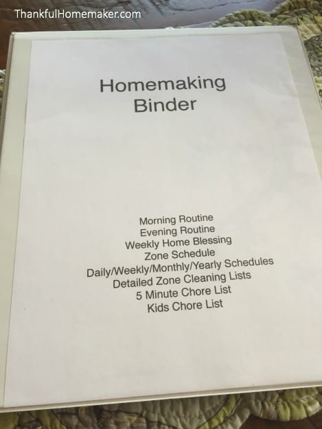 Homemaking Binder