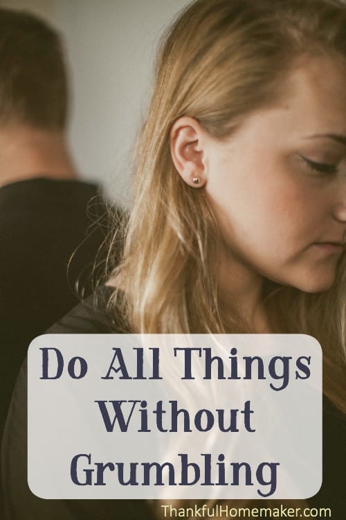 Whenever we grumble about anything we're complaining to against God who is sovereignly working all things for good in our lives. Moses reminded the people that when they grumbled against him they were really grumbling against God (Exodus 16:8). @mferrell