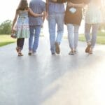 Christian Family walking in unity and closeness