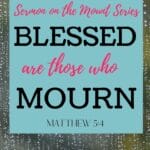 True spiritual mourning produces a hatred for our sin and a repentant heart that desires to be in a right relationship with the Lord. We should desire to be holy as God is holy. #beatitudes #sermononthemount #matthew5:4 #biblestudy @mferrell