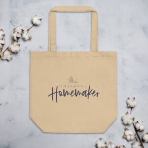 Thankful Homemaker Tote Bag