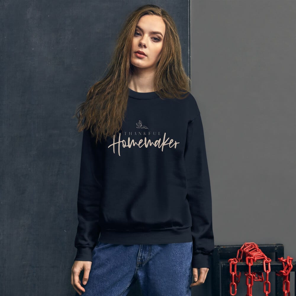 TH Sweatshirt - Cream Logo - Image 3
