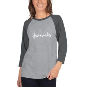 Thankful Homemaker 3/4 Sleeve Raglan Shirt