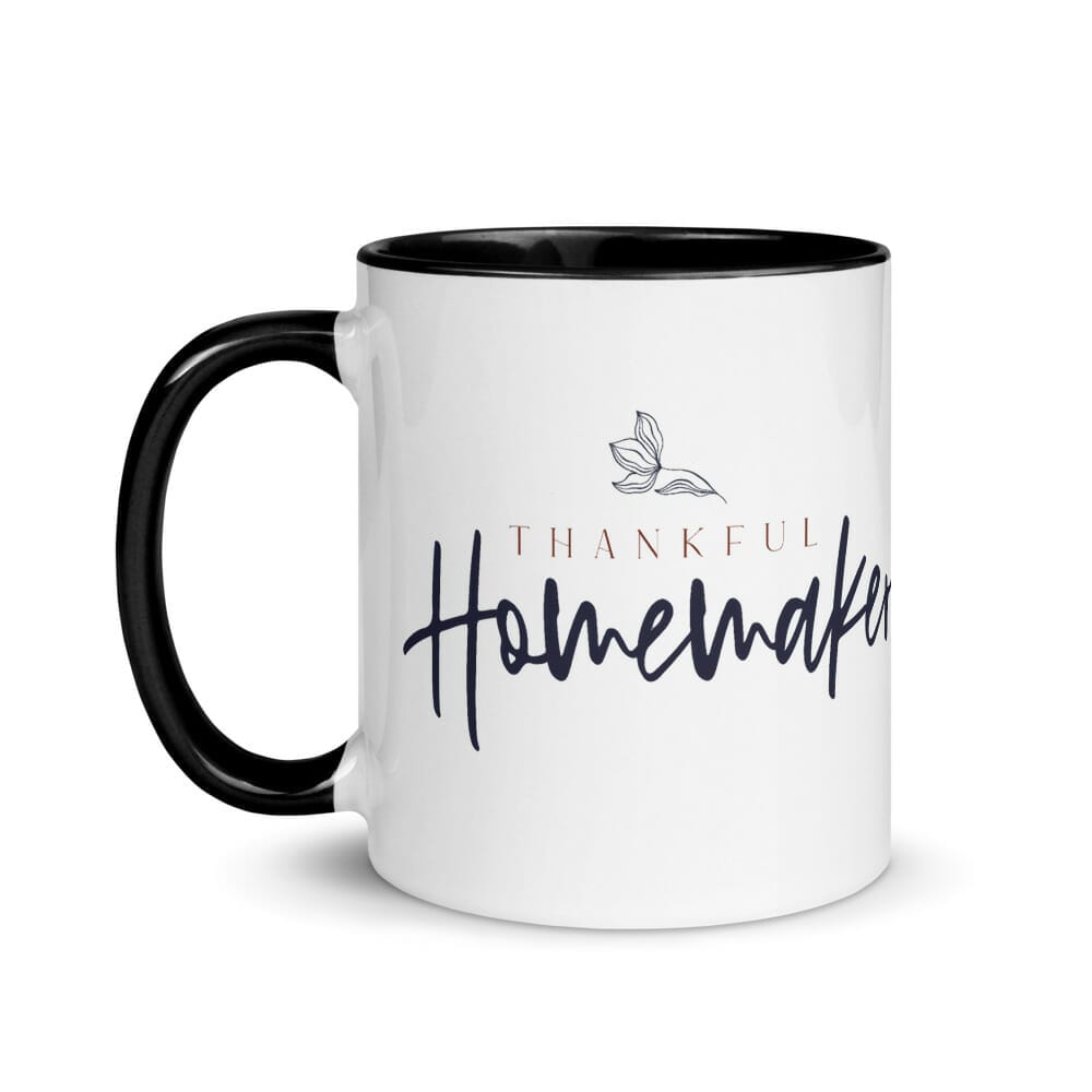 TH Ceramic Mug - Navy & Rust - Image 3