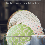 I'm just sharing today in a simple list format my home keeping tasks broken down into daily, weekly, monthly, semi-annual and annual tasks. #cleaningschedule #homemaking @mferrell