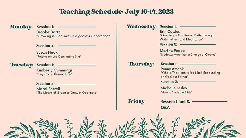 Open Hearts Schedule 2023