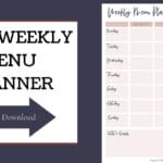 Free Weekly Menu Planning PDF @menuplanner #freemenuplanningpdf #weeklymenuplan